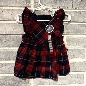 Baby B’gosh Dress - Size 6 Months, Red/Navy  Plaid